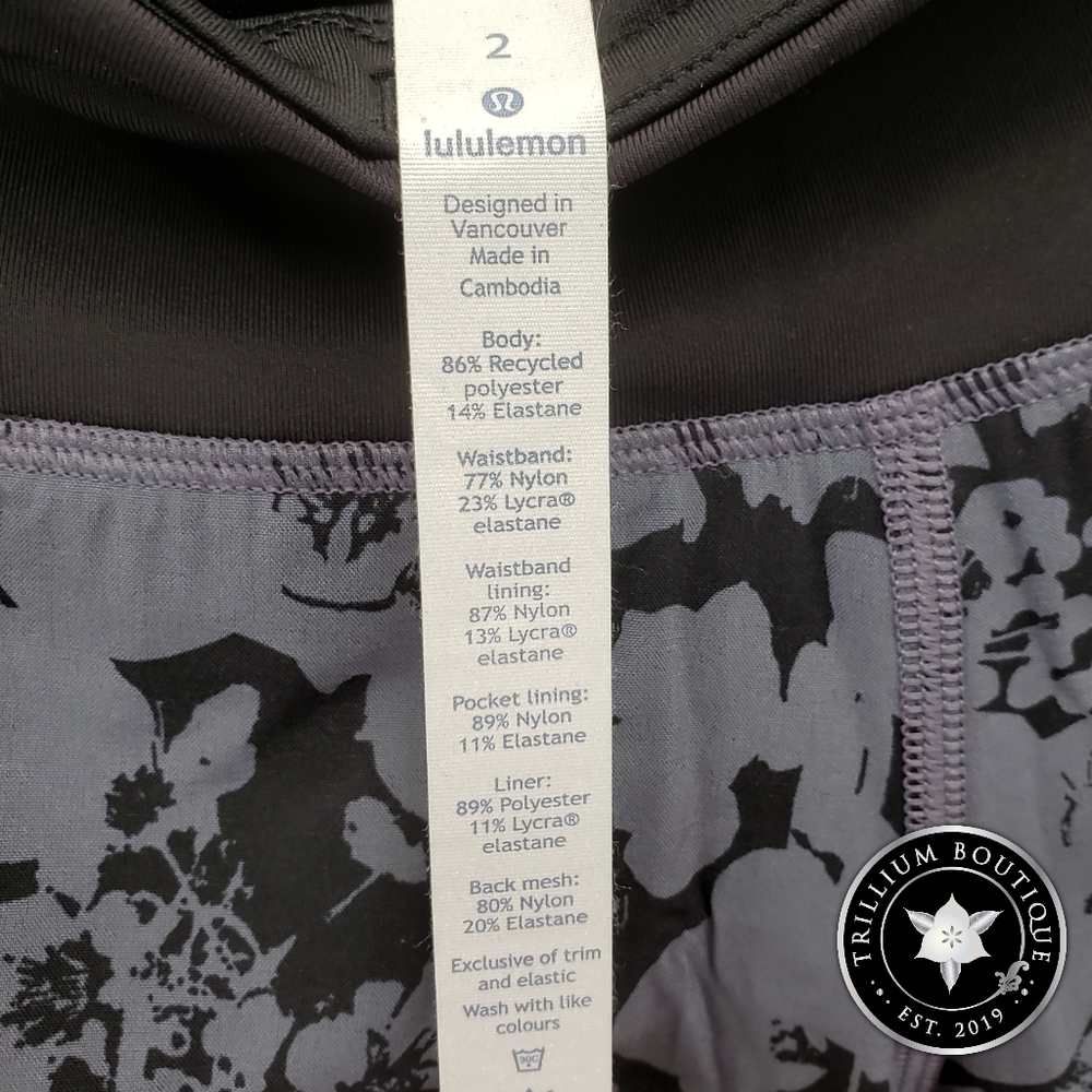 Lululemon Athletica Women's Run Times Shorts 2 NWT - Picture 9 of 9